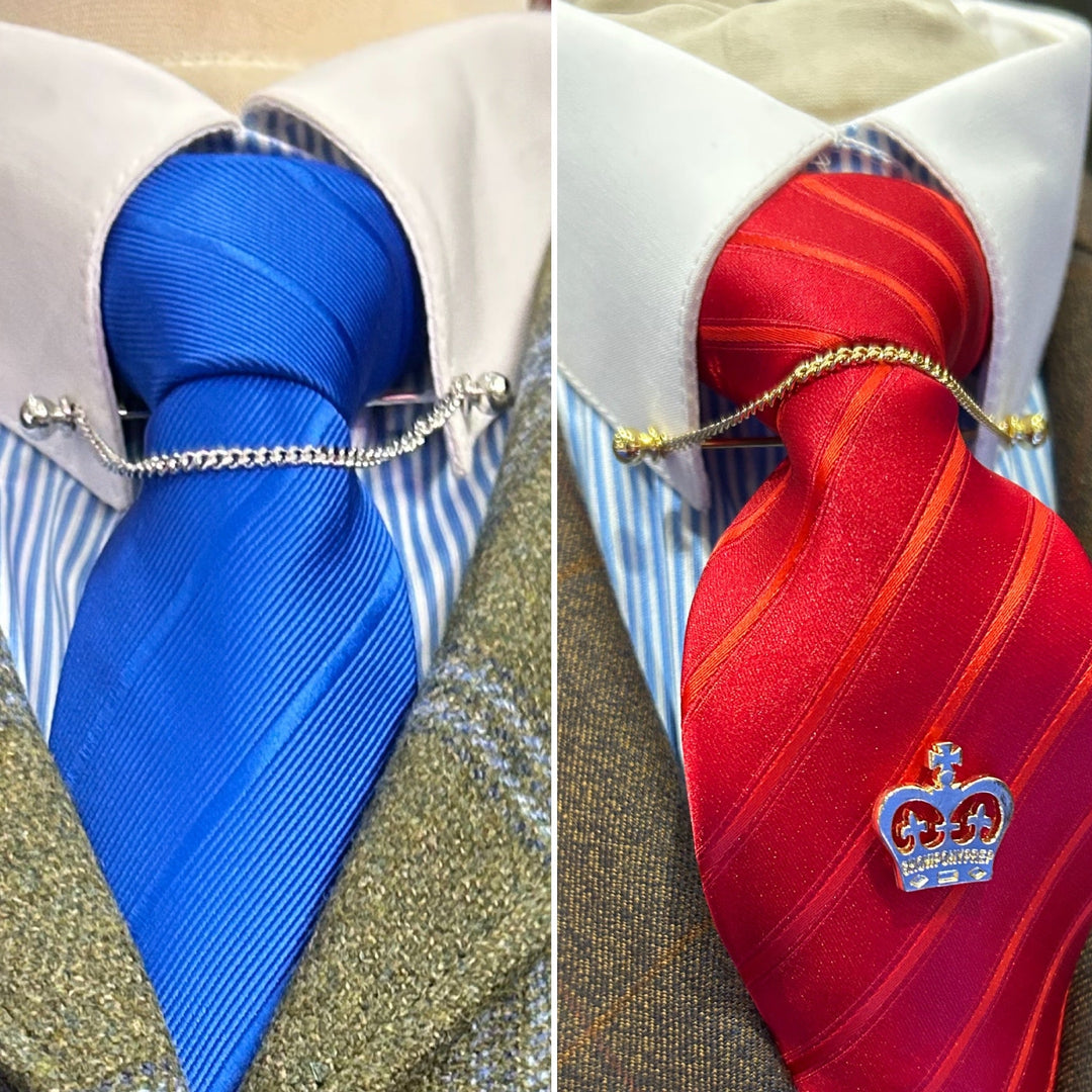 Collar Pin With Removable Chain