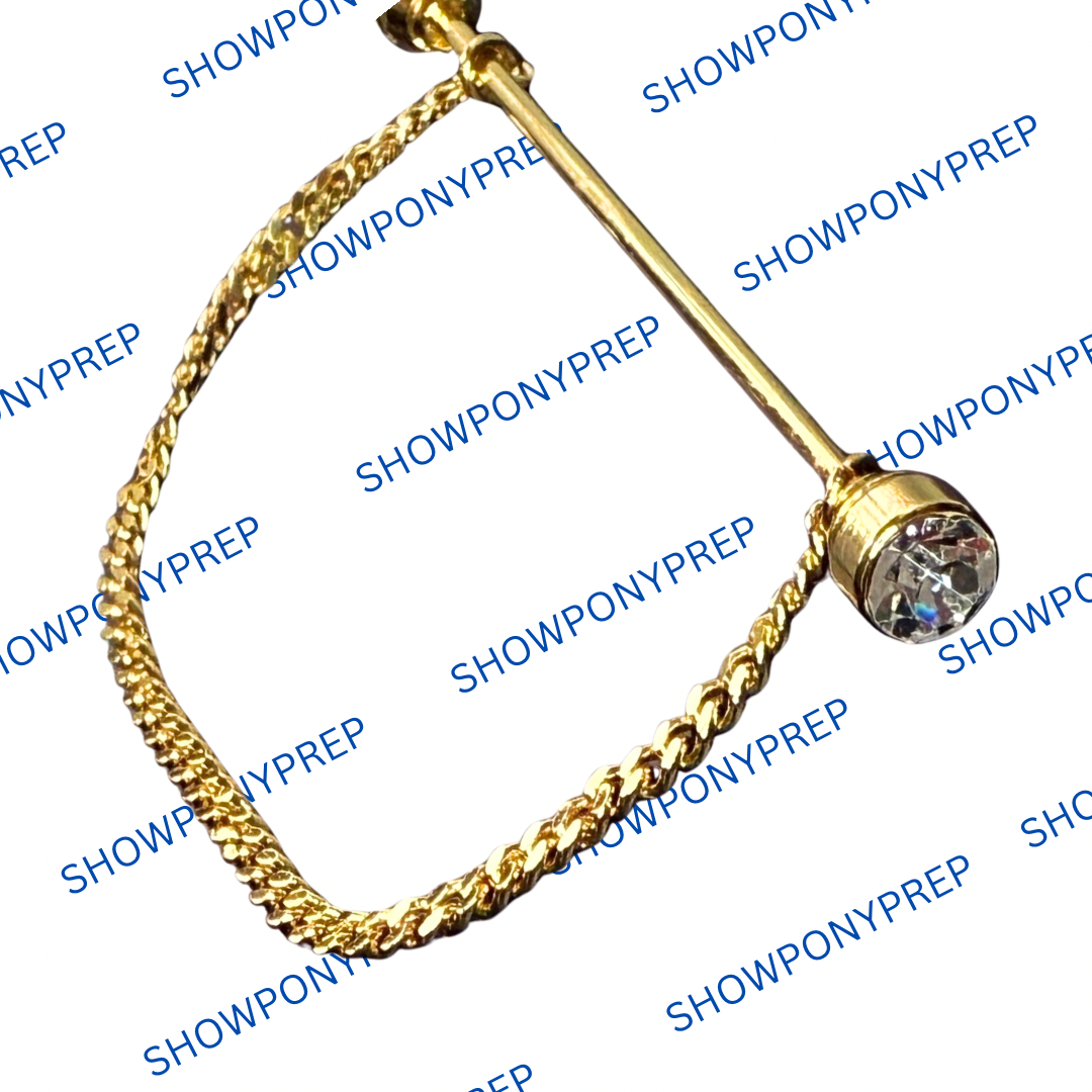 Collar Pin With Removable Chain