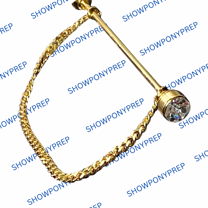 Collar Pin With Removable Chain