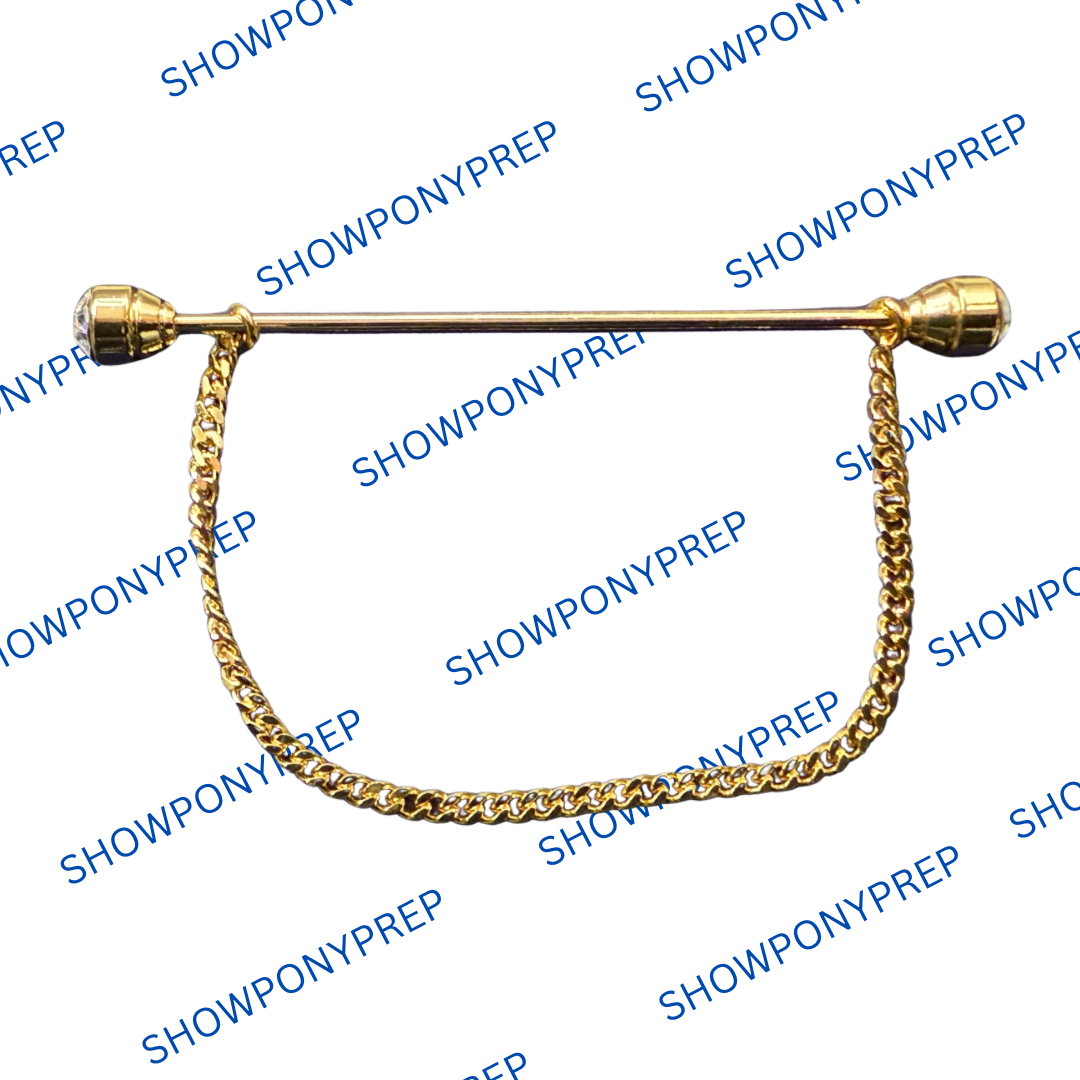 Collar Pin With Removable Chain