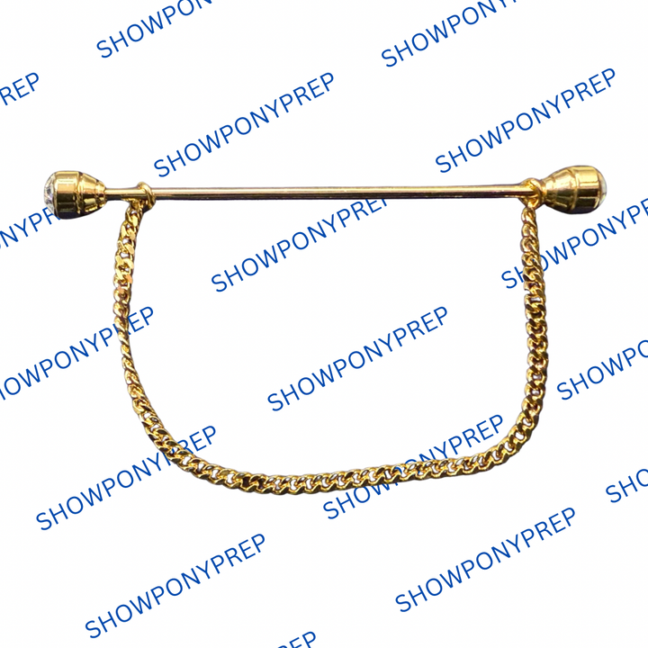 Collar Pin With Removable Chain